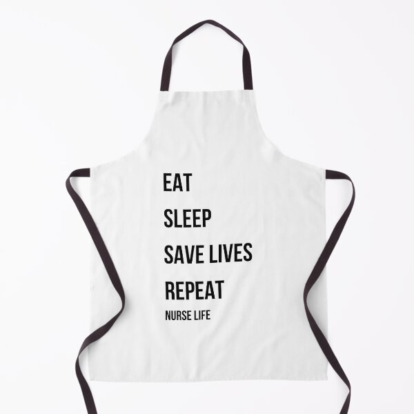 Item preview, Eat Sleep Save Lives Repeat Funny Nurse Gift RN Humor Nurse Life Shirt designed and sold by NurseNationCo.