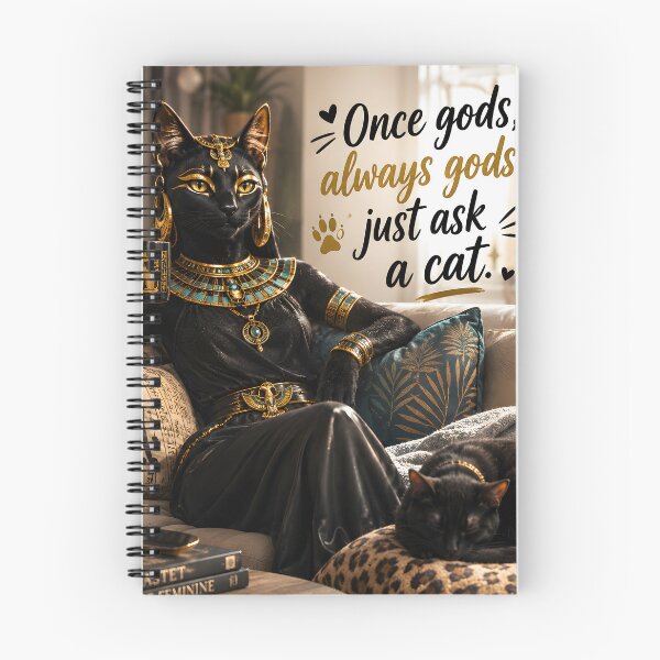 Item preview, Bastet Knows Best – Once Gods, Always Gods, Just Ask a Cat designed and sold by Sybille-Yates.