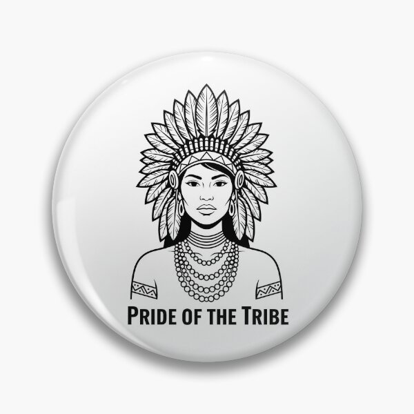 Item preview, Pride of the Tribe Native American Woman War Bonnet Feather Headdress Art designed and sold by HaweeWear.
