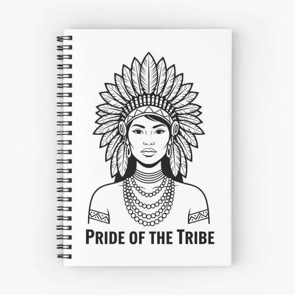 Item preview, Pride of the Tribe Native American Woman War Bonnet Feather Headdress Art designed and sold by HaweeWear.
