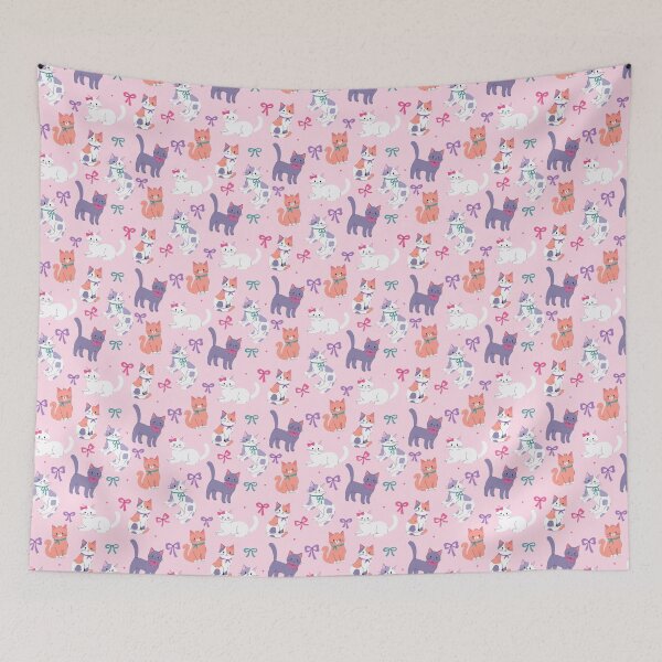 Item preview, cute kittens and bows designed and sold by burbura.