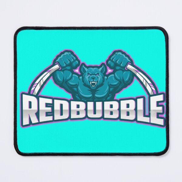 Item preview, Aggressive Redbubble Lettering Mascot Art designed and sold by Articora.