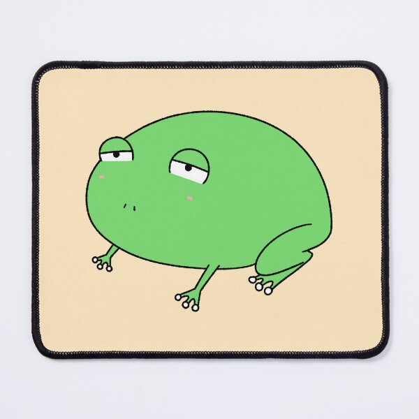 Item preview, Funny Grumpy Green Frog Cute Chonky Cartoon designed and sold by ubborn.