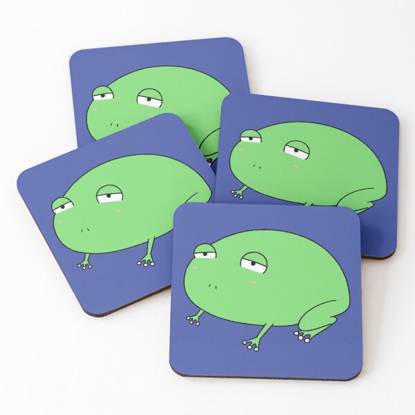 Item preview, Funny Grumpy Green Frog Cute Chonky Cartoon designed and sold by ubborn.