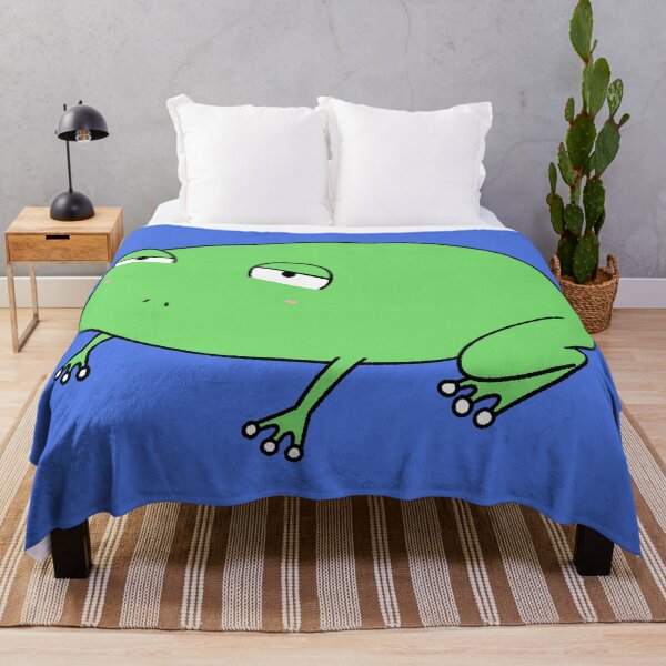 Item preview, Funny Grumpy Green Frog Cute Chonky Cartoon designed and sold by ubborn.