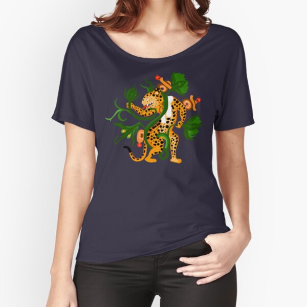 Item preview, Mayan jaguar playing with a waterlily designed and sold by Gwendal.