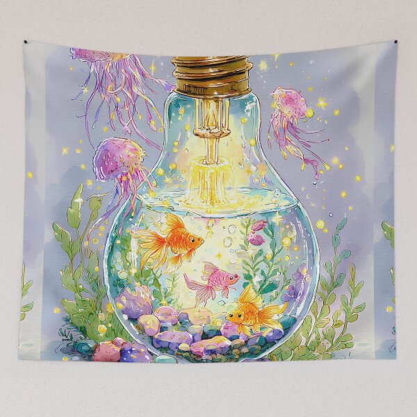 Item preview, cool water color style ghiblis under water fantasy designed and sold by ITsyxuanart.