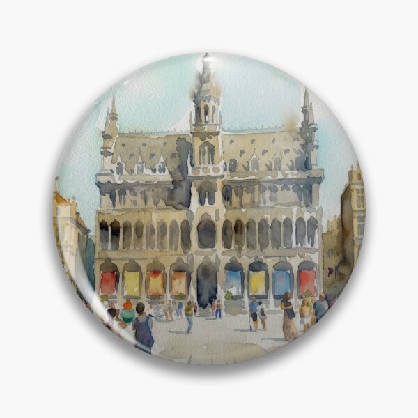 Item preview, Brussels Grand Place Historic Square designed and sold by caracatita75.