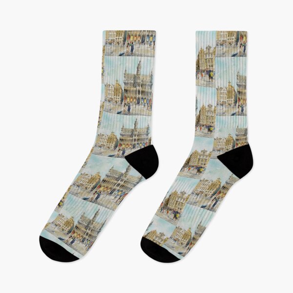 Item preview, Brussels Grand Place Historic Square designed and sold by caracatita75.