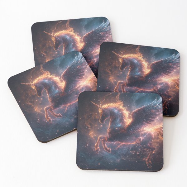 Item preview, Celestial Winged Unicorn in Cosmic Galaxy designed and sold by Nick Seidel.