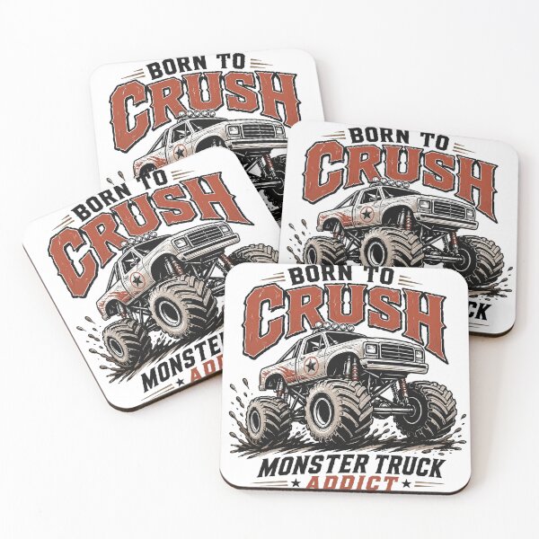 Item preview, Born To Crush Monster Truck Addict designed and sold by the-dovlat.