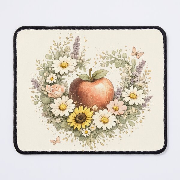 Item preview, Apple Blossom Botanical Watercolor Wreath designed and sold by Chic_Clip_Craft.