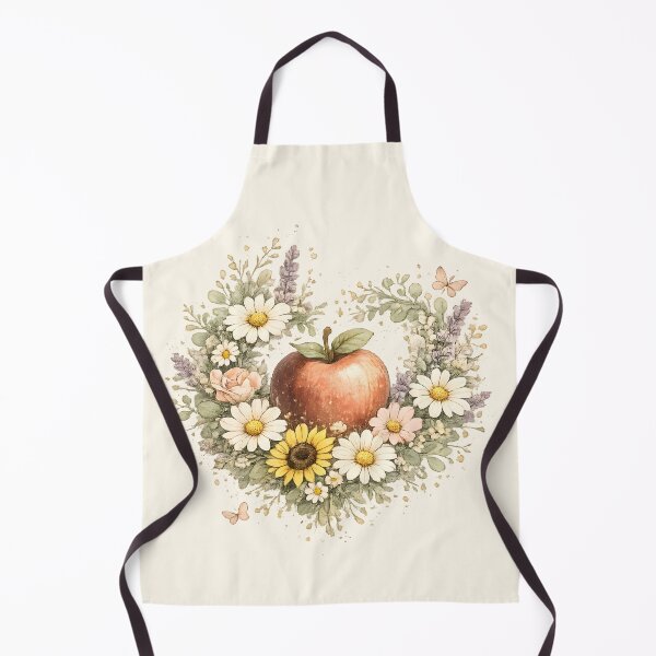 Item preview, Apple Blossom Botanical Watercolor Wreath designed and sold by Chic_Clip_Craft.