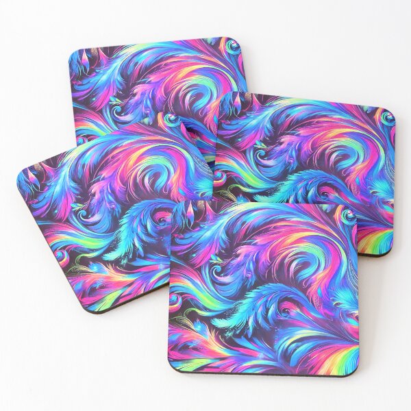 Item preview, ✨ Spectrum Feathers – Aurora Unbound designed and sold by WheelieGdArt.