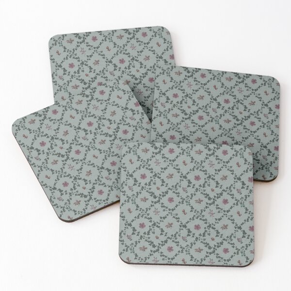 Item preview, Winter Hedgerow Floral Trellis Woodland pattern designed and sold by Designs by christel_treiber.