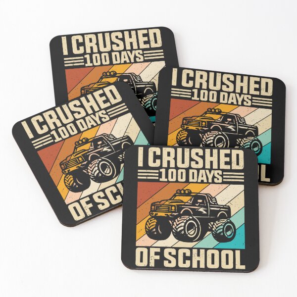Item preview, I Crushed 100 Days Of School Monster Truck Student Celebration designed and sold by PopStars1993.
