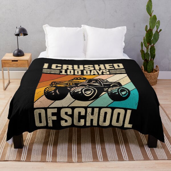 Item preview, I Crushed 100 Days Of School Monster Truck Student Celebration designed and sold by PopStars1993.