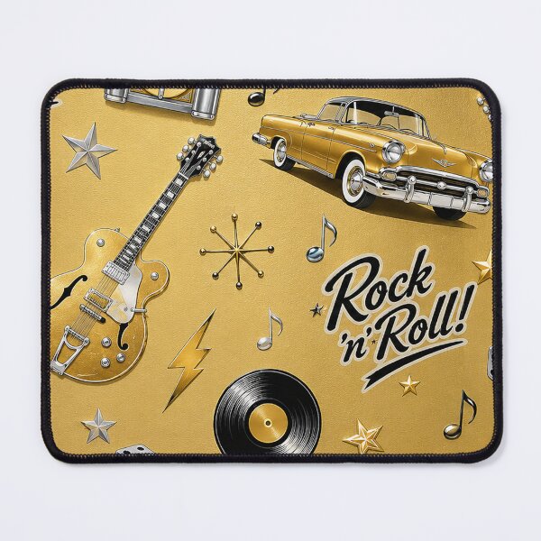 Item preview, Rock and Roll Wallpaper Retro 1950s Music Pattern designed and sold by Hookesmode.