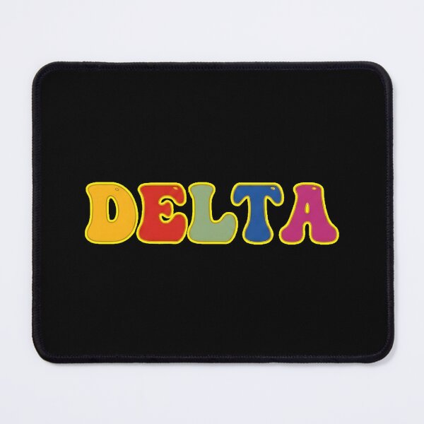 Item preview, ❤️ Delta Personalized Name Wavy Retro Shirt, Coffee Mug, Sticker Gift designed and sold by HelixPedia.