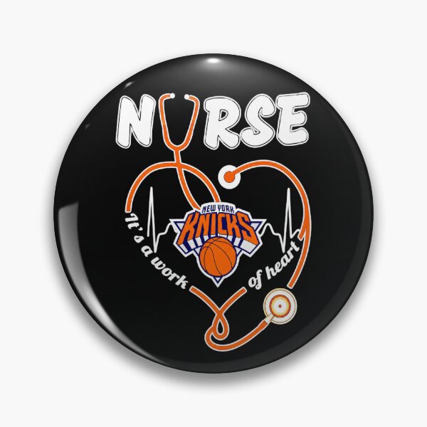 Item preview, New York Knicks Nurse It's A Work Of Heart designed and sold by CalyZOam99.
