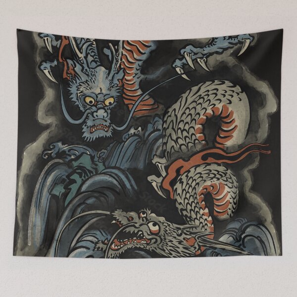 Item preview, 2 Dragons designed and sold by TidalTattoo.