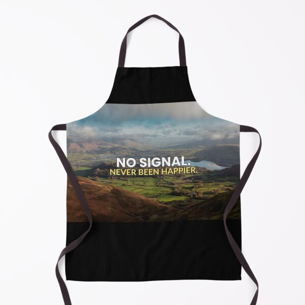 Item preview, No Signal, never been happier | Outdoors motivational sayings designed and sold by AmberSkyPhoto.