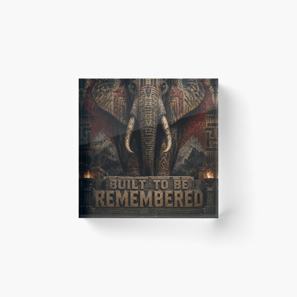 Item preview, Solo Founder Legacy Elephant Brutalist Art Print designed and sold by SavannaStrikes.