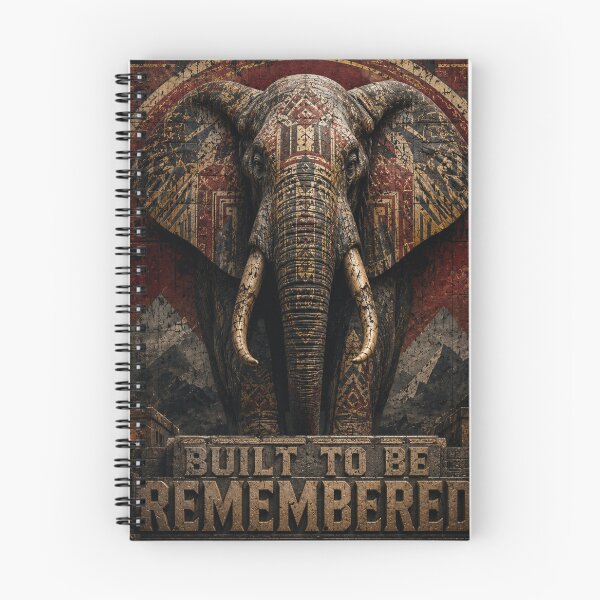 Item preview, Solo Founder Legacy Elephant Brutalist Art Print designed and sold by SavannaStrikes.