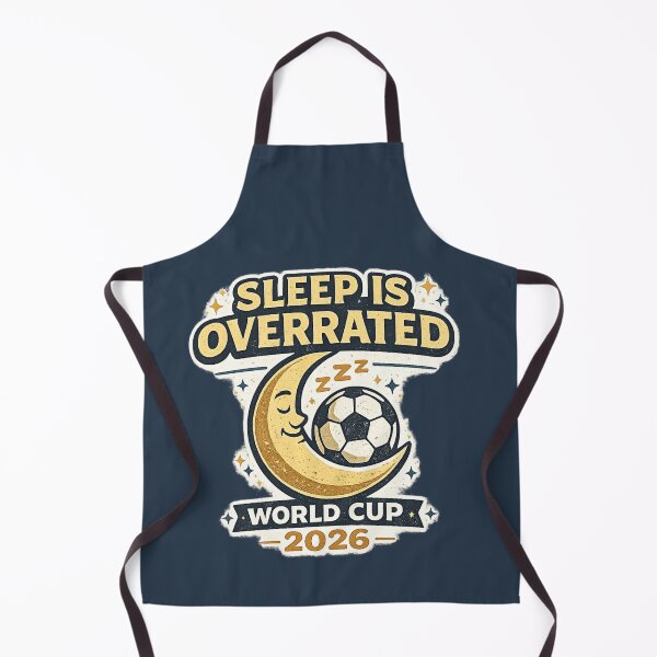 Item preview, Sleep Is Overrated World Cup 2026 Funny Soccer Fan Shirt designed and sold by ArthUpscale.