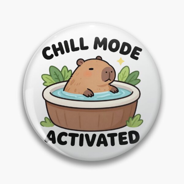 Artikelvorschau, Chill-Modus aktiviert Capybara-Meme entworfen und verkauft von Technoexpert.