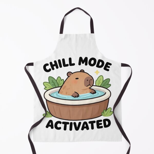 Item preview, Chill Mode Activated Capybara Meme designed and sold by Technoexpert.