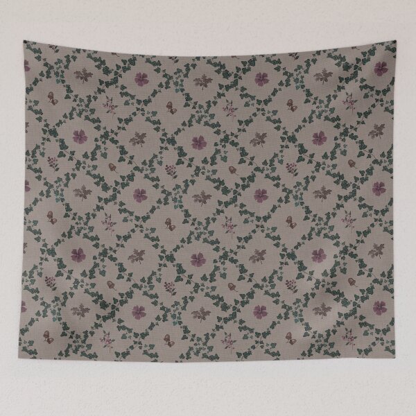 Item preview,  Winter Hedgerow Floral Trellis Woodland pattern designed and sold by Designs by christel_treiber.