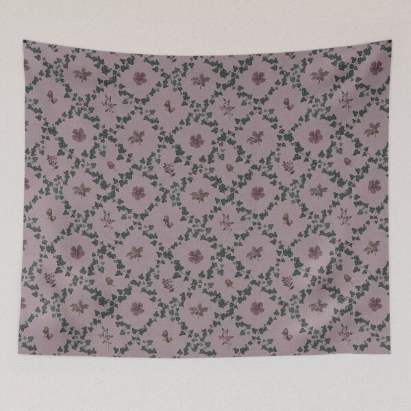 Item preview, Winter Hedgerow Floral Trellis Woodland pattern designed and sold by Designs by christel_treiber.