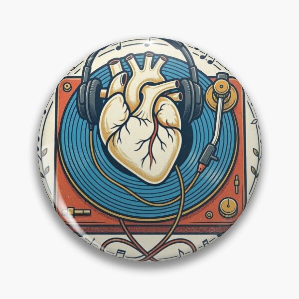 Item preview, Music Is My Heart Vinyl Record Sticker designed and sold by EmylDesigns.