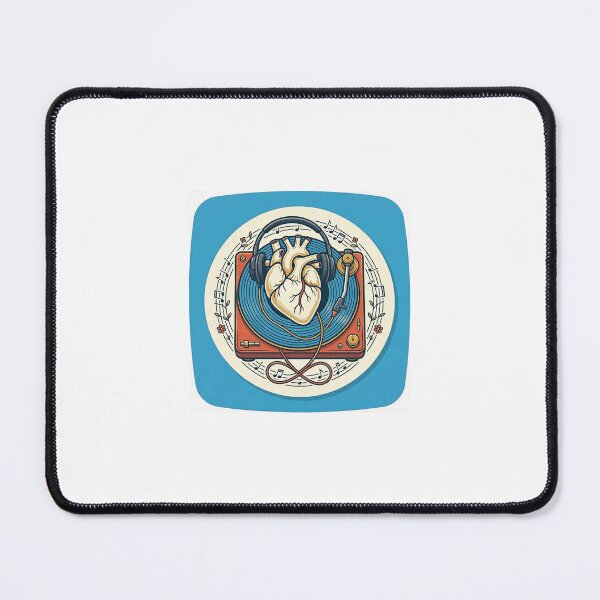 Item preview, Music Is My Heart Vinyl Record Sticker designed and sold by EmylDesigns.