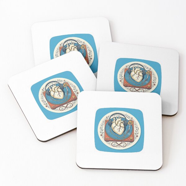 Item preview, Music Is My Heart Vinyl Record Sticker designed and sold by EmylDesigns.