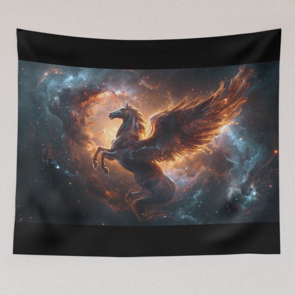 Item preview, Celestial Winged Horse in Cosmic Space designed and sold by Nick Seidel.