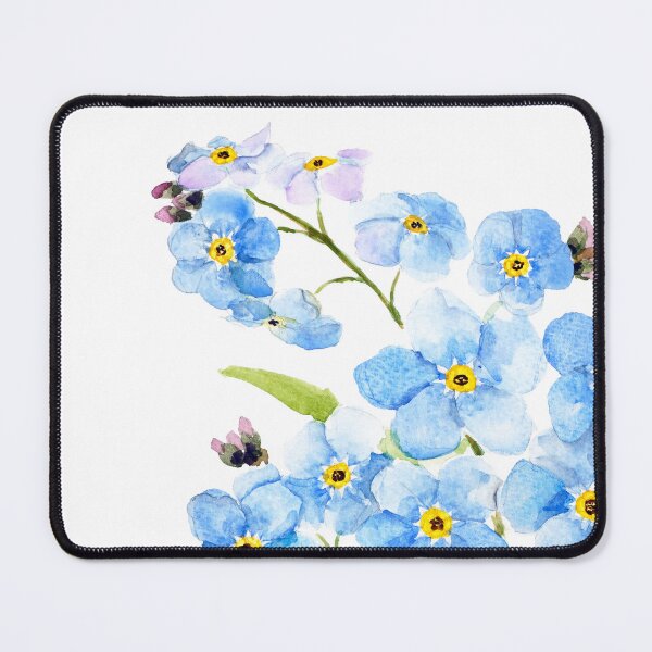 Item preview, hand painted blue forget me not 2026 designed and sold by ColorandColor.