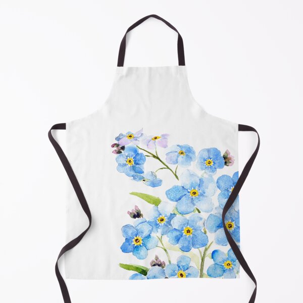 Item preview, hand painted blue forget me not 2026 designed and sold by ColorandColor.
