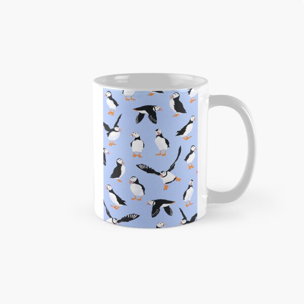Item preview, Saltwater society | Puffins pattern designed and sold by prntsystm.