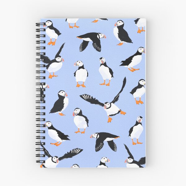 Item preview, Saltwater society | Puffins pattern designed and sold by prntsystm.
