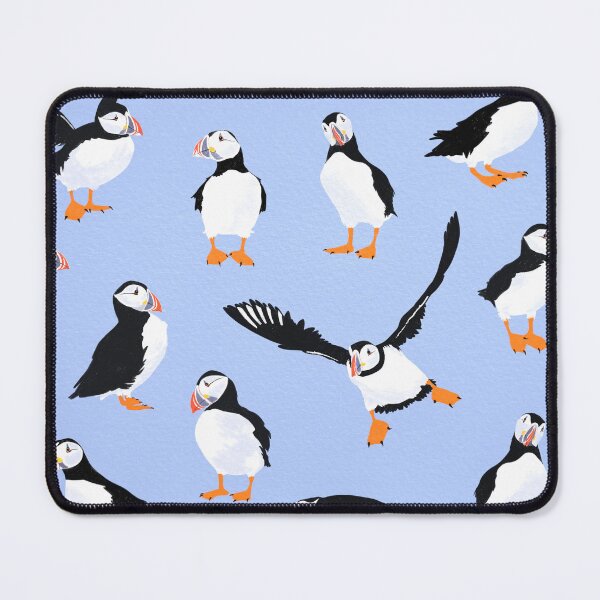 Item preview, Saltwater society | Puffins pattern designed and sold by prntsystm.