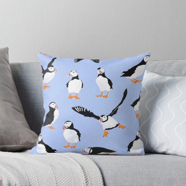 Item preview, Saltwater society | Puffins pattern designed and sold by prntsystm.
