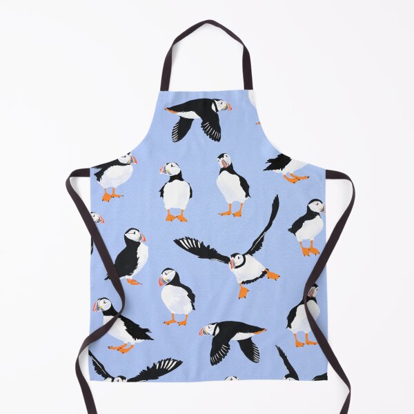 Item preview, Saltwater society | Puffins pattern designed and sold by prntsystm.