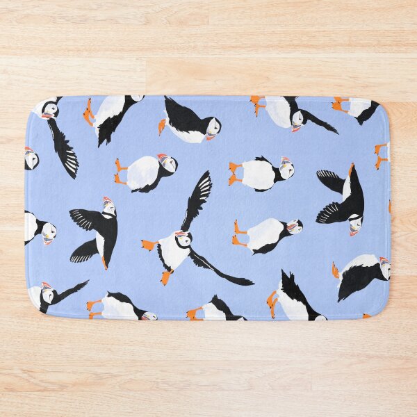 Item preview, Saltwater society | Puffins pattern designed and sold by prntsystm.