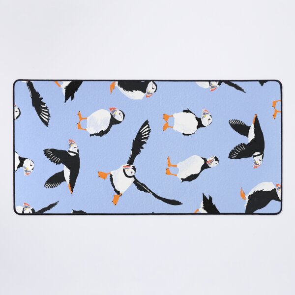Item preview, Saltwater society | Puffins pattern designed and sold by prntsystm.