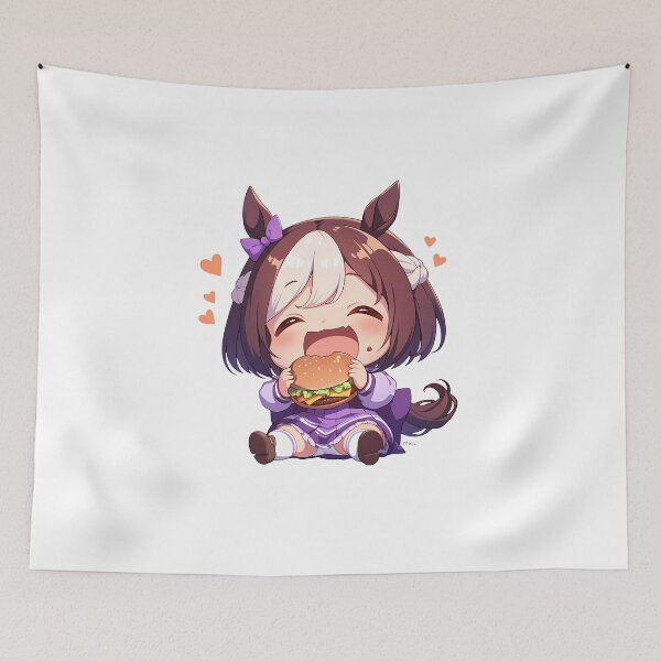 Item preview, Special Week Uma Musume Chibi Burger Victory Feast designed and sold by earlobejerk.