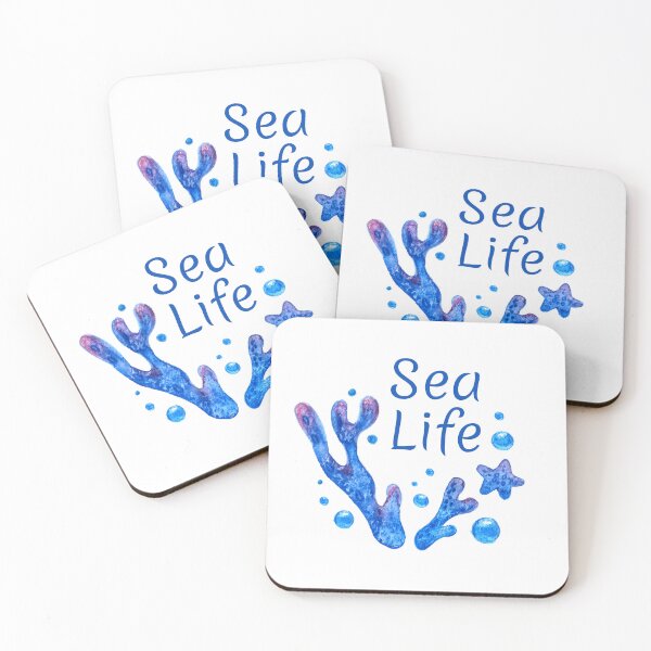 Item preview, Sea Life Watercolor art hand drawn designed and sold by Deepness2023.