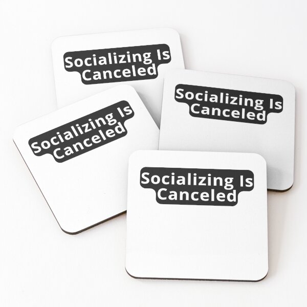 Item preview, Socializing Is Canceled Funny Design designed and sold by variant designer.