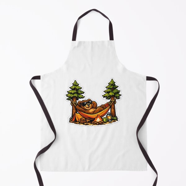 Item preview, Funny Cute Bear Chilling in Hammock Camping Art designed and sold by MIROUZ2000.